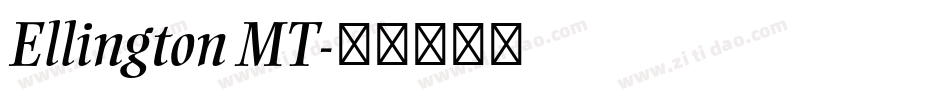 Ellington MT字体转换